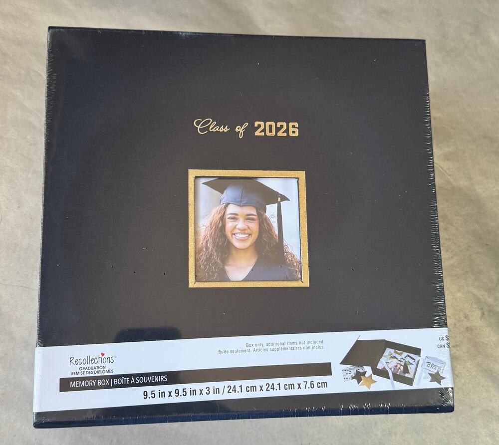 Recollections Class of 2026 Graduation Memory Box Keepsake Photos NEW Sealed